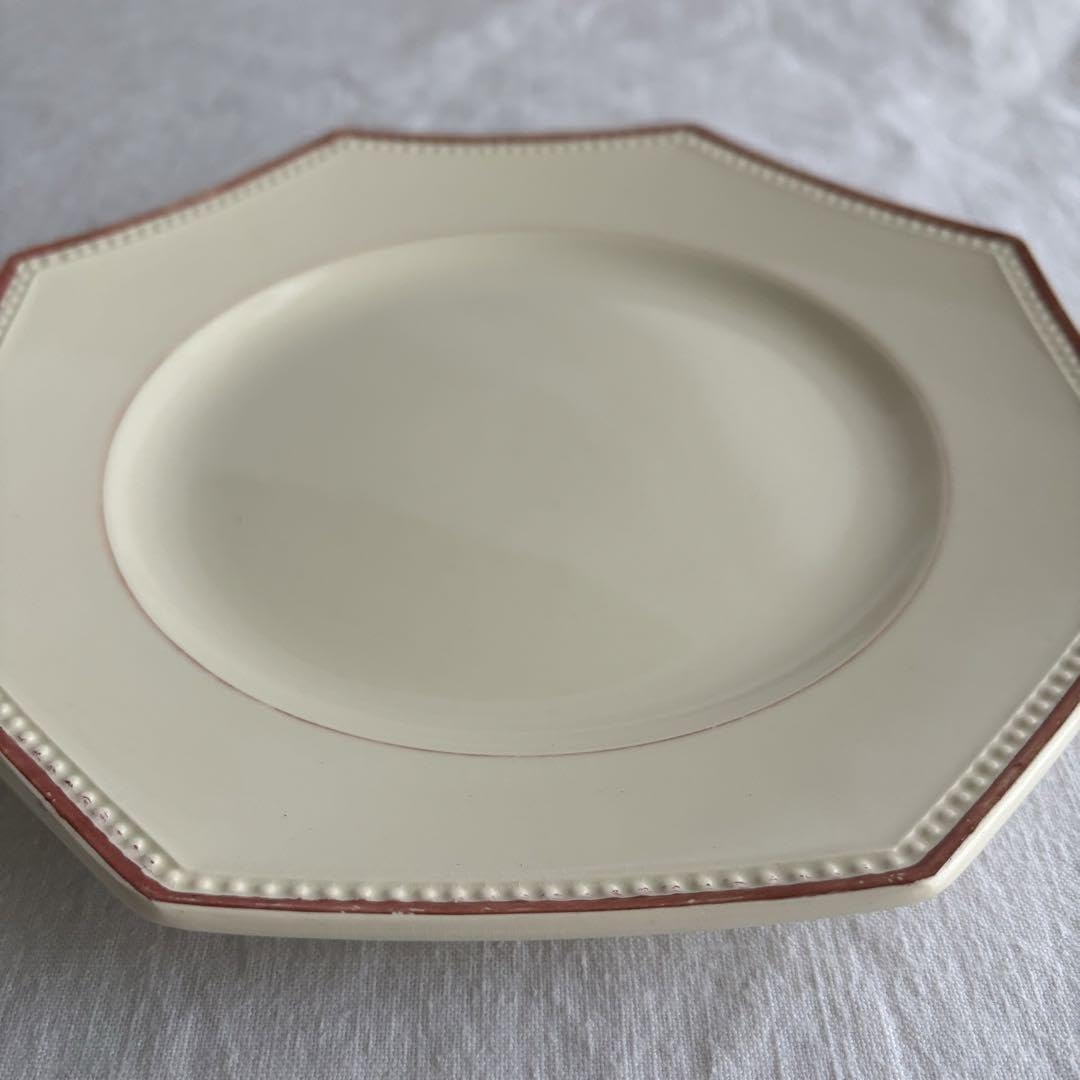 Amazon.co.jp: フランスアンティーク サルグミンヌ 赤縁オクトゴナル